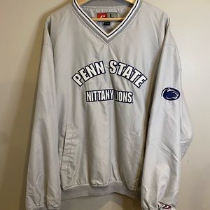 Gray Penn State Pullover Windbreaker
